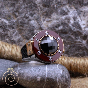 agate-red-silver-men_s-ring