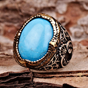 mens-turquoise-gemstone-islamic-symbol-ring