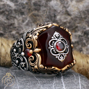 ruby-red-stone-men's-ring