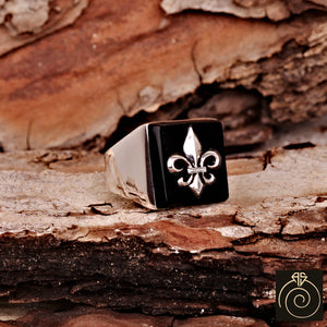 Onyx Silver Men's Ring