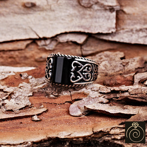 Onyx Silver Men's Ring