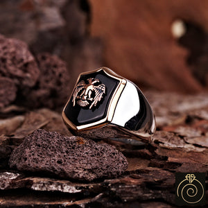 Onyx Silver Men's Ring