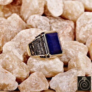 Lapis Lazuli Stone Sultan Suleiman Ring