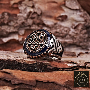 Sapphire Silver Men's Ring