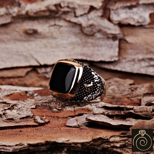 Onyx Silver Men's Ring