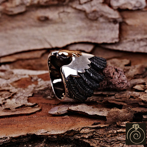 Eagle Silver Men's Ring