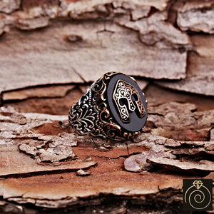 Onyx Silver Men's Ring