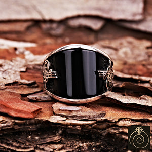 Onyx Silver Men's Ring