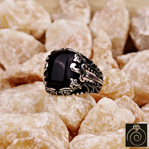 Onyx Silver Men's Ring