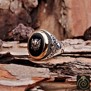 Onyx Silver Men's Ring