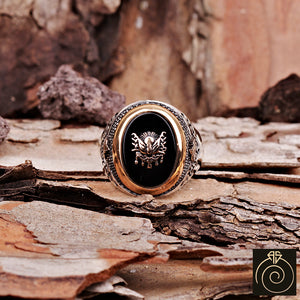 Onyx Silver Men's Ring