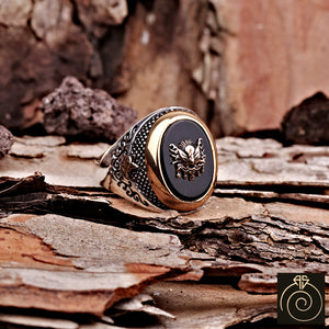 Onyx Silver Men's Ring