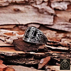 Onyx Silver Men's Ring