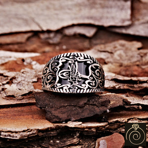 Onyx Silver Men's Ring