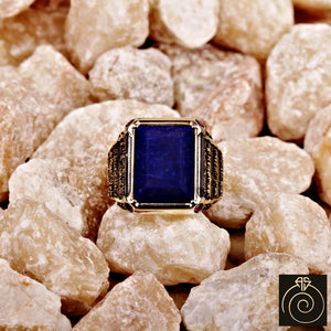 Lapis Lazuli Stone Sultan Suleiman Ring