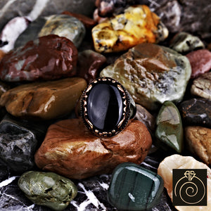 Onyx Silver Men's Ring