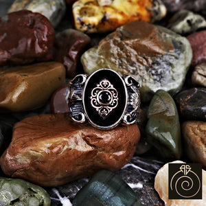 Onyx Silver Men's Ring