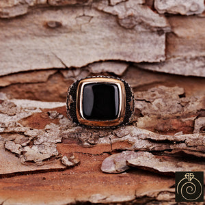 Onyx Silver Men's Ring