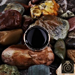 Onyx Silver Men's Ring