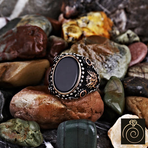 Onyx Silver Men's Ring