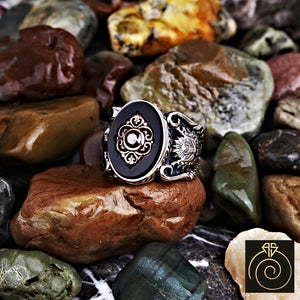 Onyx Silver Men's Ring