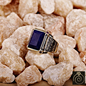 Lapis Lazuli Stone Sultan Suleiman Ring