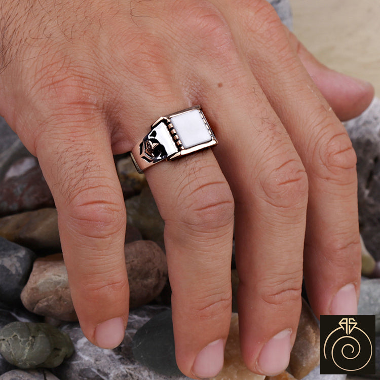 Fire Opal Ring, Sterling Silver, Fiery Opal Stone Jewelry, White Oval  Rainbow Stone Ring, October Birthstone Ring, Vintage Flower Ring