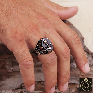 Onyx Silver Men's Ring