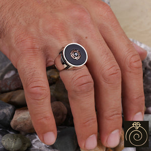 Onyx Silver Men's Ring