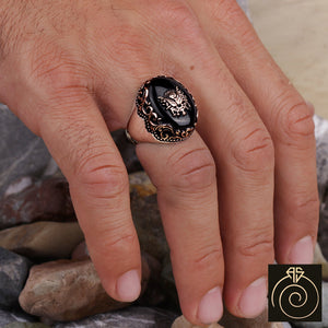 Onyx Silver Men's Ring