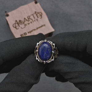 lapis-lazuli-silver-mens-ring-video