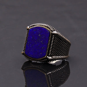 Blue-gemstone-mens-silver-jewelry