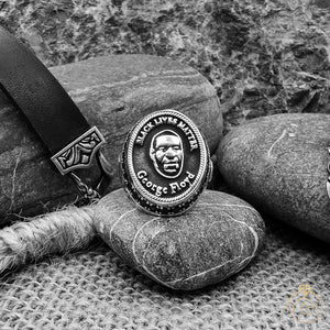 George Floyd Relief Silver Memorial Ring