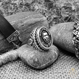 George Floyd Relief Silver Memorial Ring