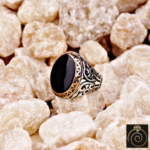 Onyx Silver Men's Ring