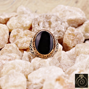 Onyx Silver Men's Ring