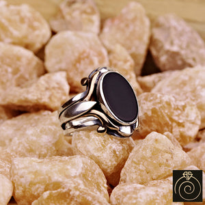 Onyx Silver Men's Ring