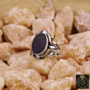 Onyx Silver Men's Ring