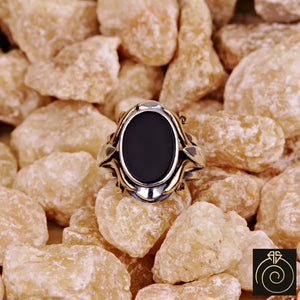 Onyx Silver Men's Ring