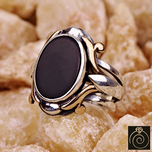 Onyx Silver Men's Ring