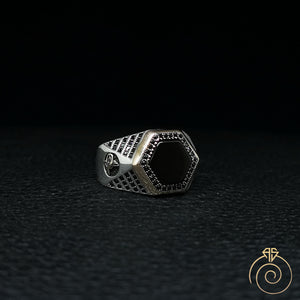 Onyx Silver Men’s Ring