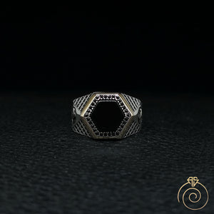 Onyx Silver Men’s Ring