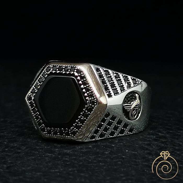 Onyx Silver Men’s Ring