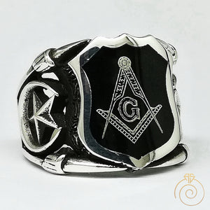 Mason Signet Customized Men’s Ring