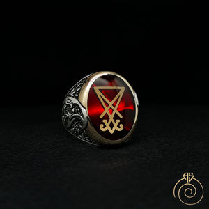 Sigil of Lucifer Silver Men’s Ring