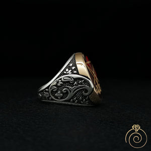 Sigil of Lucifer Silver Men’s Ring