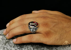 Sigil of Lucifer Silver Men’s Ring