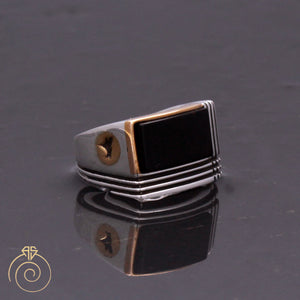 Onyx Custom Symbol Men’s Ring