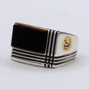 Onyx Custom Symbol Men’s Ring