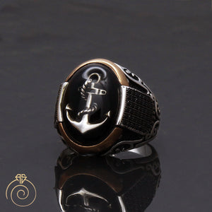 Custom Sailor Anchor Men’s Ring